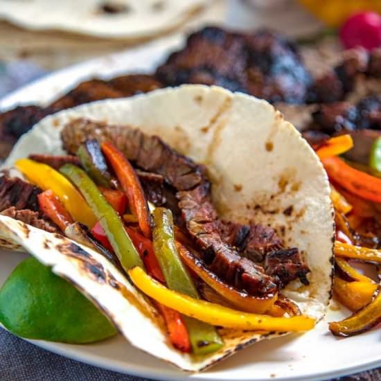 Grilled Steak Fajitas