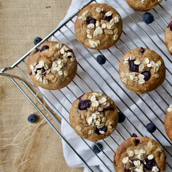 Banana Blueberry Muffins