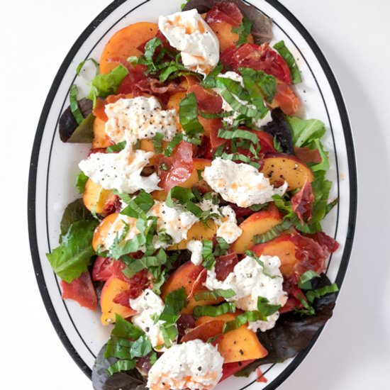 Peach & Tomato Caprese Salad