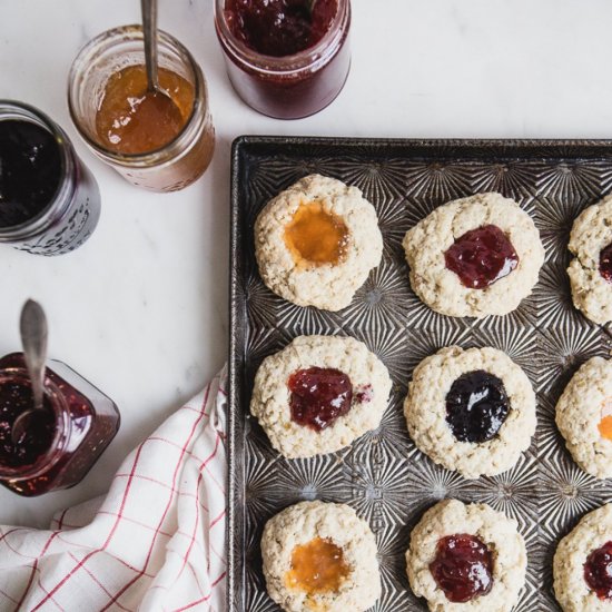 Jam Dot Oat Scones