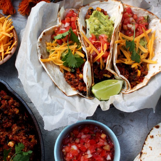 Ground Turkey Taco Quinoa Skillet