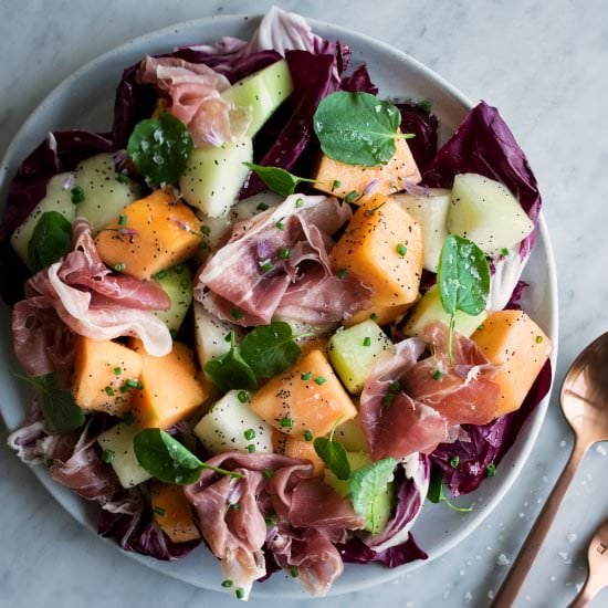 Radicchio Melon Salad