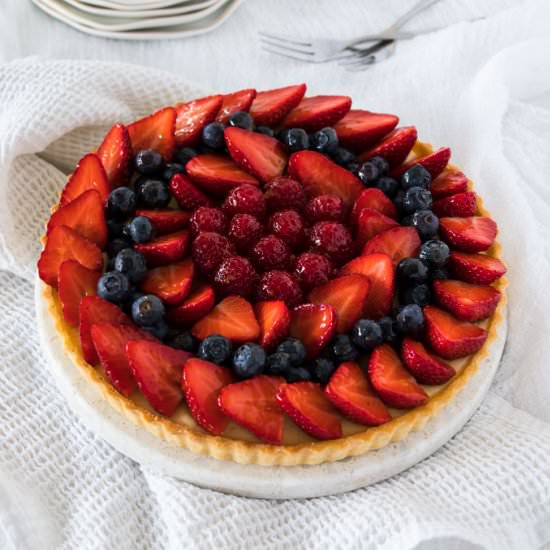 Fruit Custard Tart Recipe