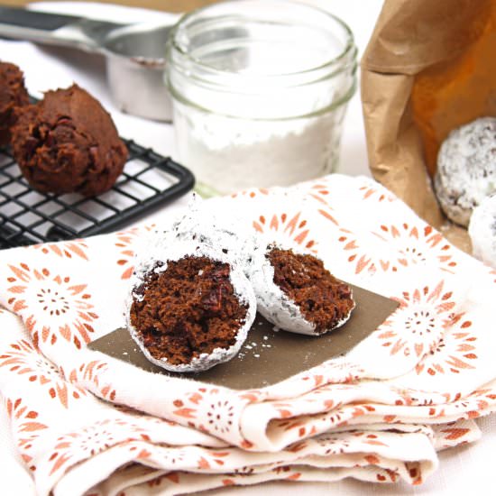 Gluten Free Baked Chocolate Donuts