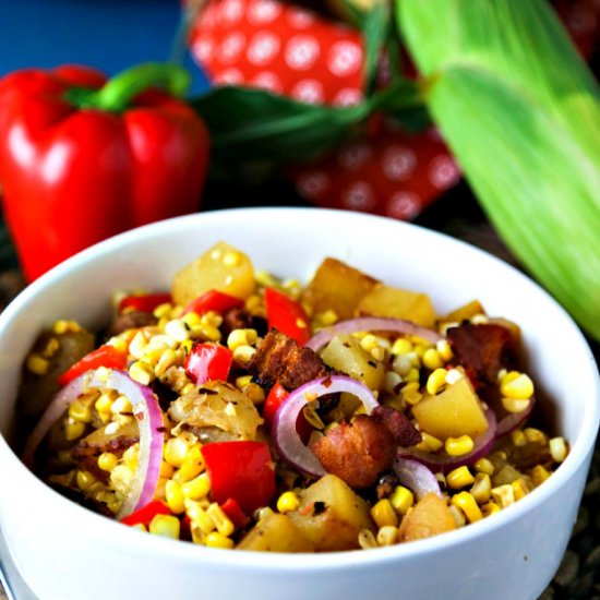 Warm Corn Chowder Salad