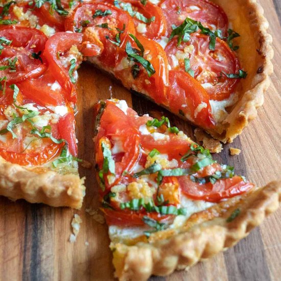 Fresh Tomato Ricotta Tart