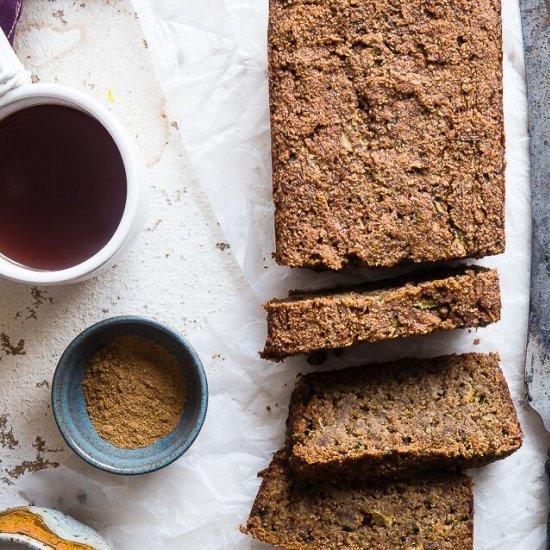 Vegan 5 Spice Zucchini Bread