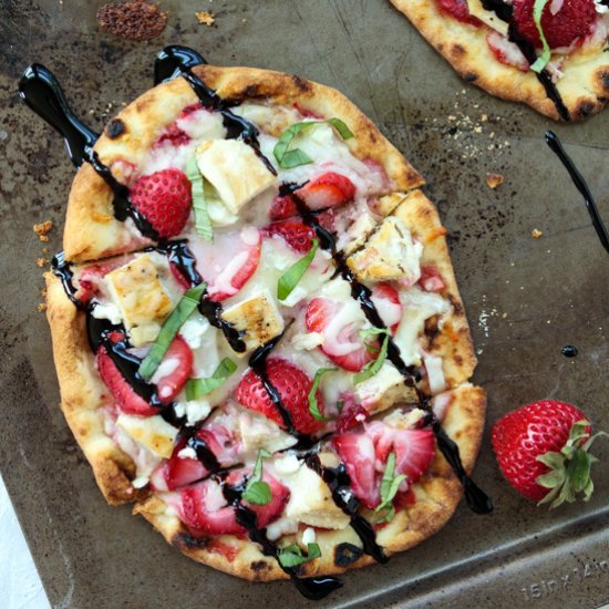 Mini Strawberry Balsamic Pizzas