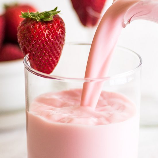 Homemade Strawberry Milk Recipe