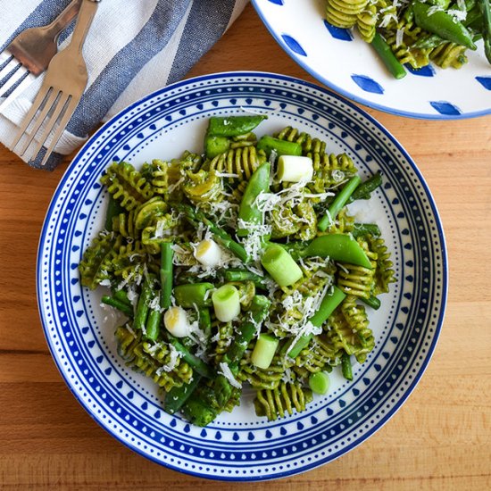 Pasta with Spring Greens