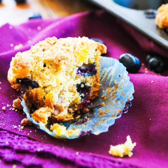 Blueberry Peach Muffins