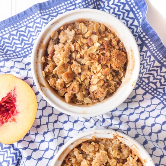 Mini Peach Crisps