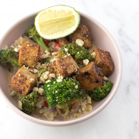 Lemongrass Curry w/ Broccoli & Tofu