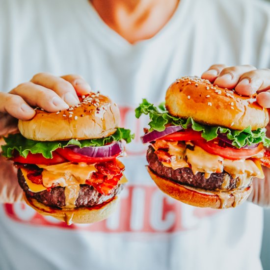 Maple Bacon Peanut Butter Burger