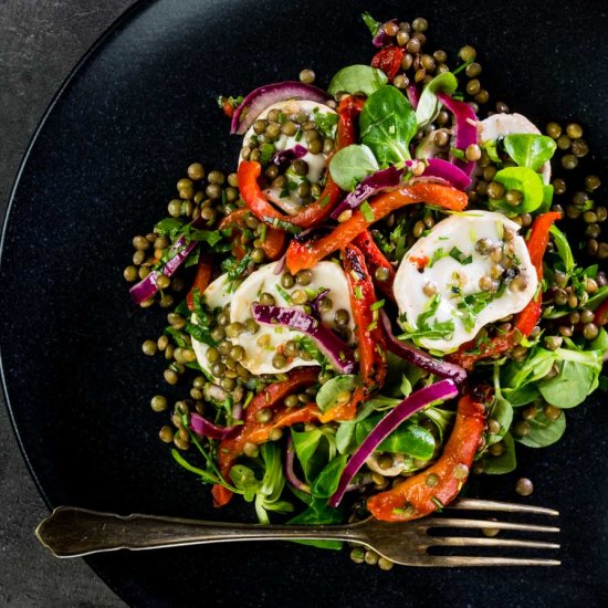 Puy Lentil Salad With Goat Cheese