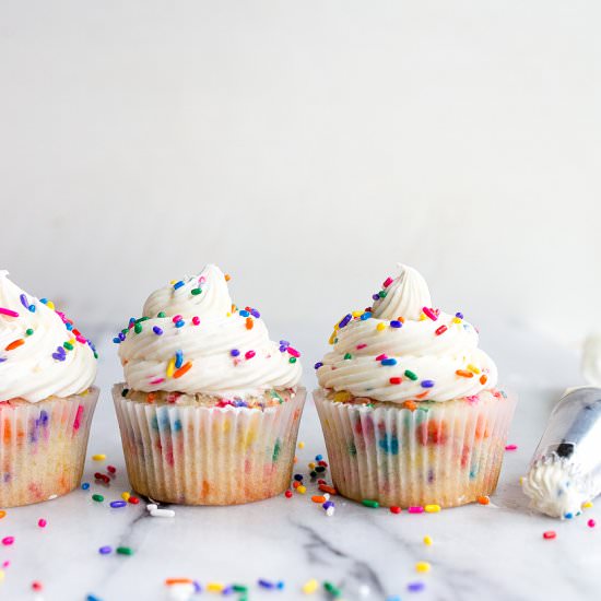 Birthday Cake Cupcakes