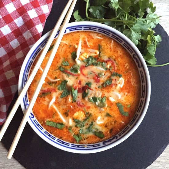 Thai Red Curry Noodle Bowl