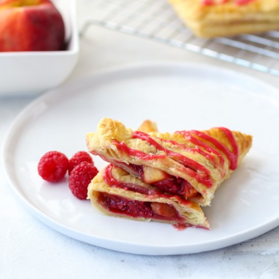 Raspberry Peach Turnovers