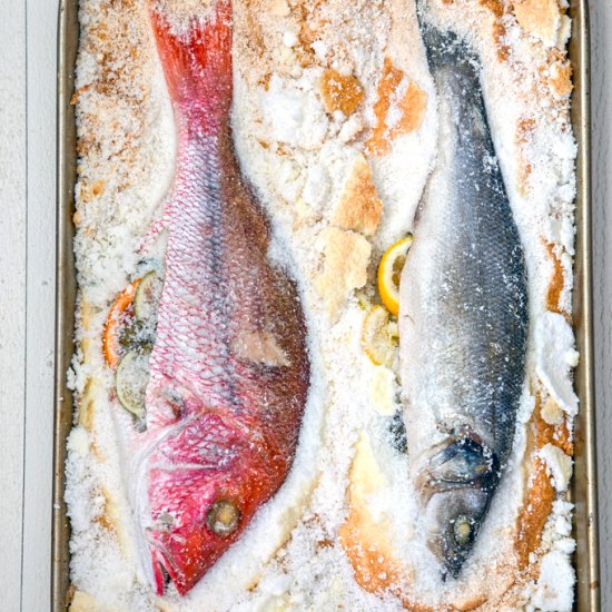 Salt Baked Fish