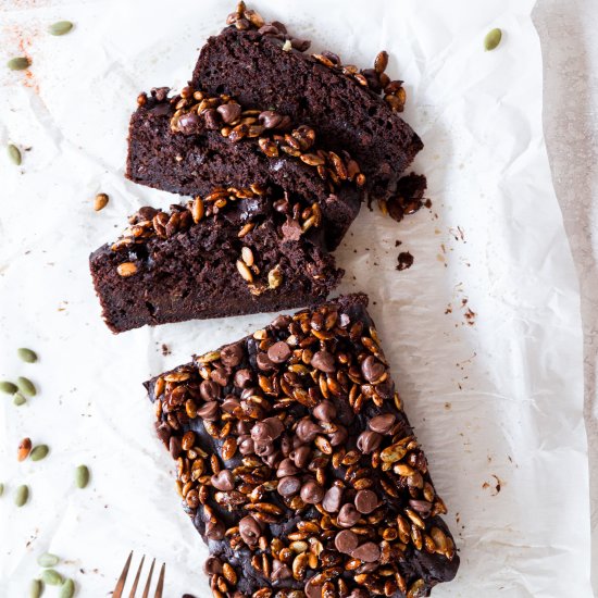 mexican chocolate zucchini loaf