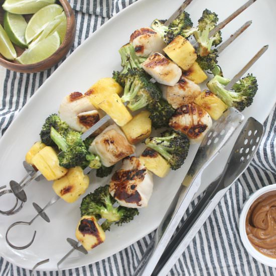 Sweet and Sour Scallop Kabobs