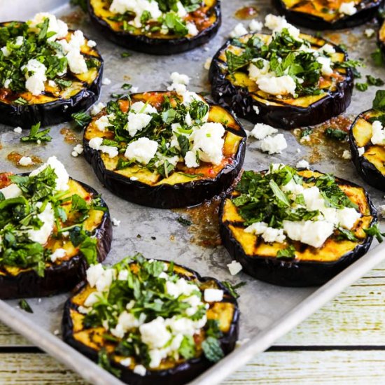 Grilled Eggplant with Feta