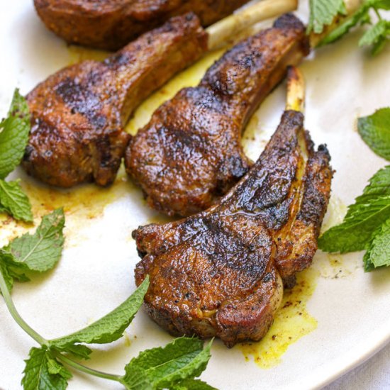 Grilled Lamb Chops with Sate Spice