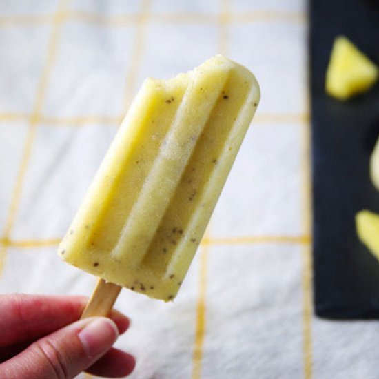 Pineapple Mango Chia Seed Popsicles