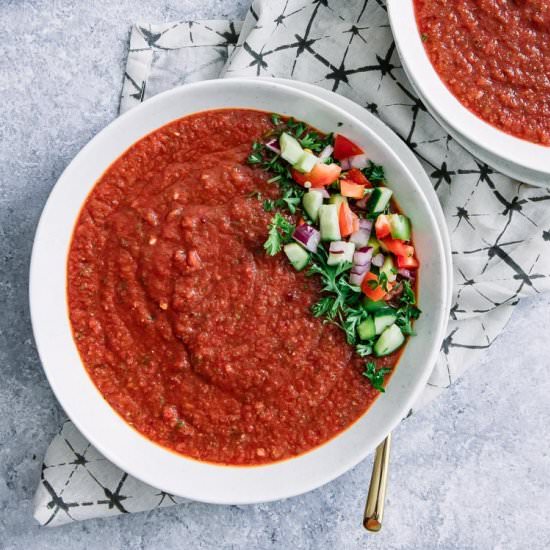 Simple Spicy Gazpacho