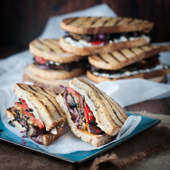 Grilled veggie sandwiches