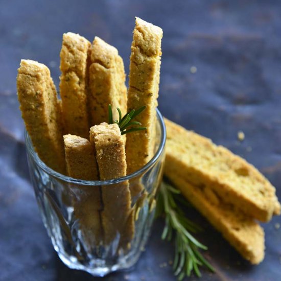 Garlic & Herb Savory Keto Biscotti