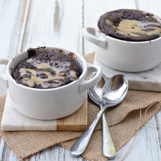 Almond Butter Chocolate Mug Cake