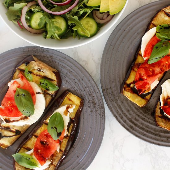 Grilled Eggplant Caprese