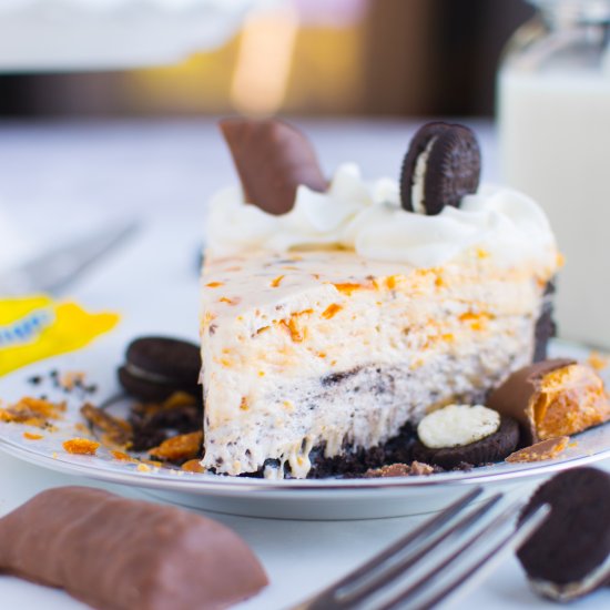 Butterfinger Oreo Cheesecake