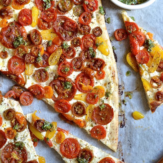 Tomato and sumac flatbreads