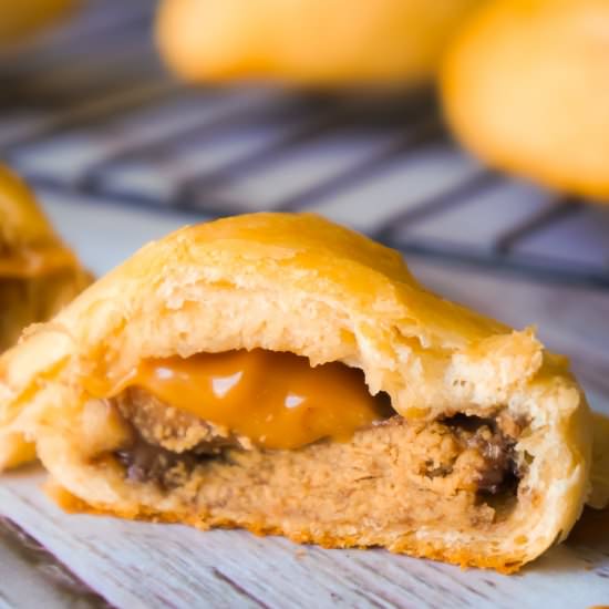 Caramel Peanut Butter Cup Crescents