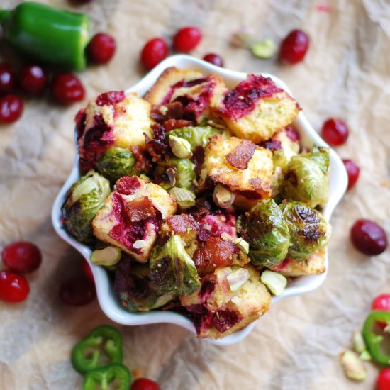 Cranberry Jalapeno Cornbread Salad