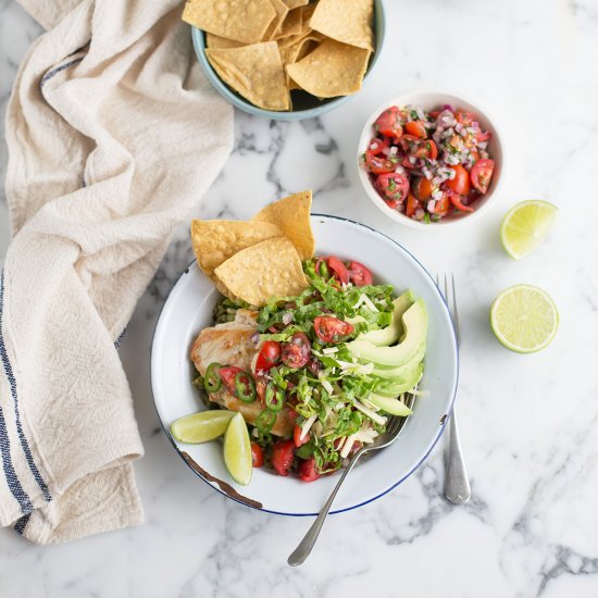 Brown rice burrito bowl