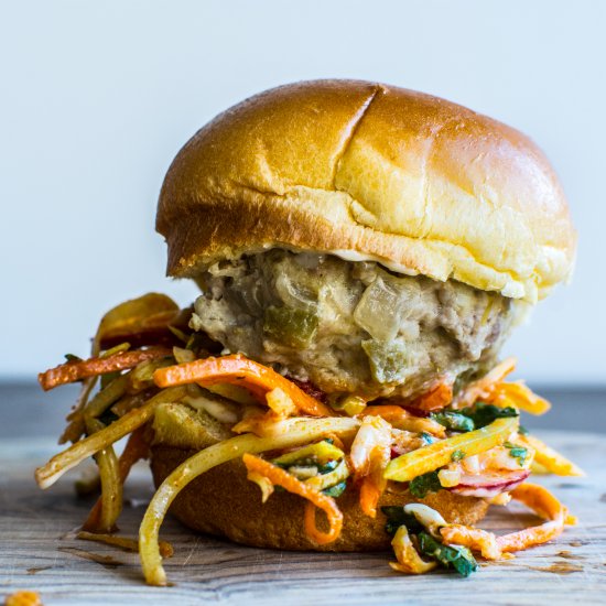 Instant Pot Green Chile Sliders