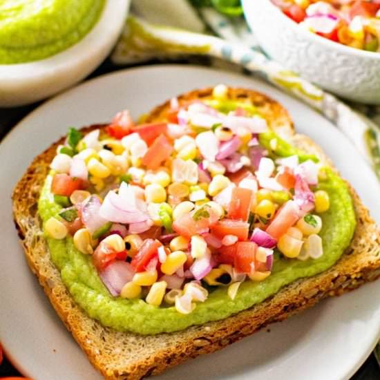 Avocado Toast with Grilled Salsa