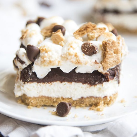 S’mores Cheesecake Bars