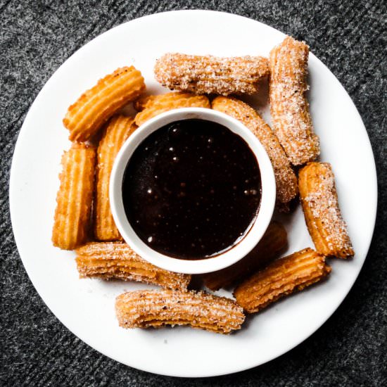 Churros with Chocolate Sau