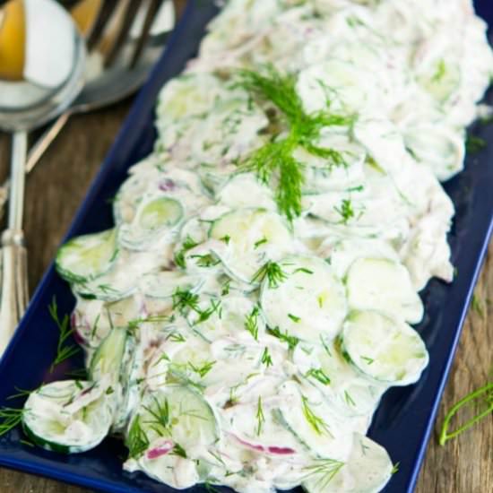 Creamy Cucumber Salad