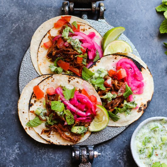 Shredded Mushroom Tacos