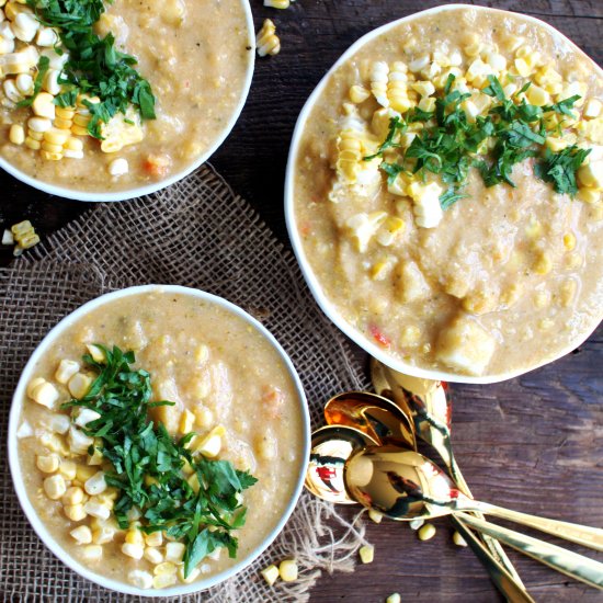 Veggie Packed Corn Chowder