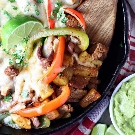 Beef Pineapple Fajitas