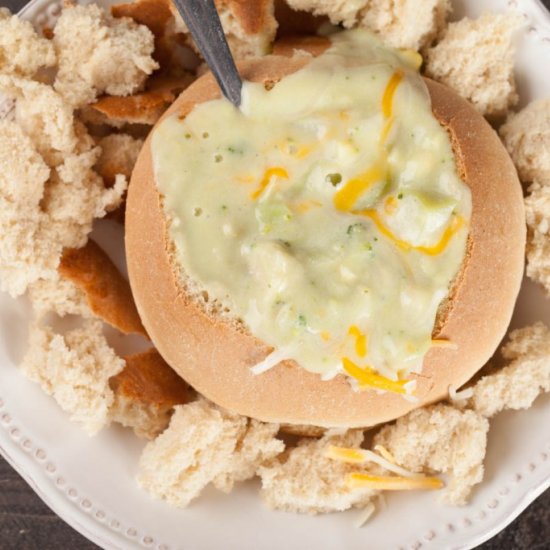 Skinny Potato Broccoli Cheddar Soup