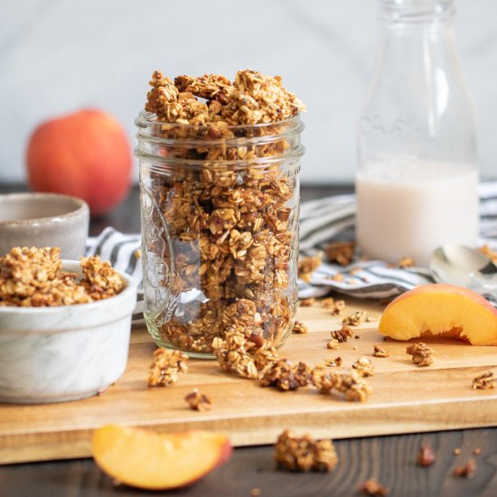 Peach Cinnamon Breakfast Granola