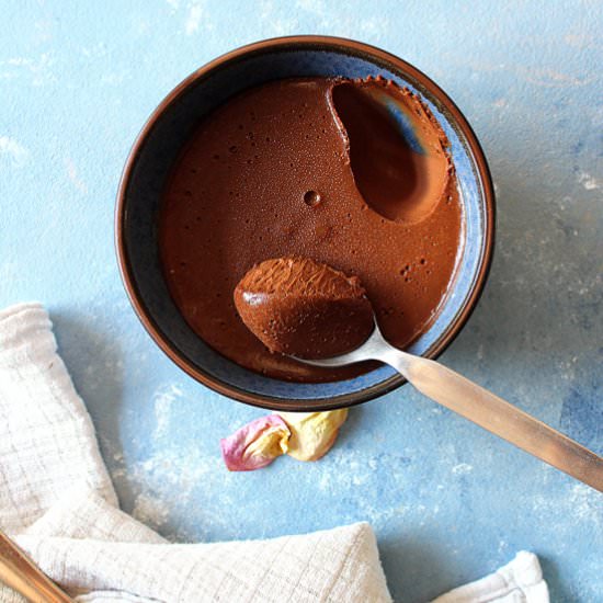 Rich and creamy chocolate pots