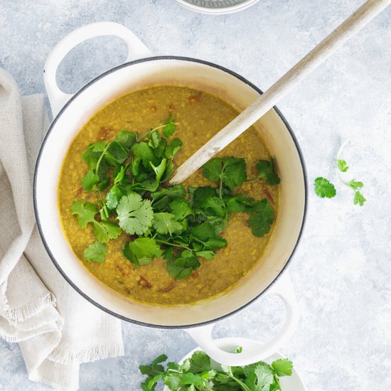 Red and Yellow Lentil Dal